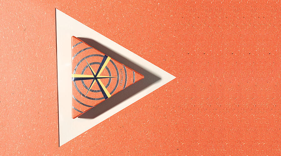 AntiThesis packaging concept combining contrasting colours and disruptive surface finishes