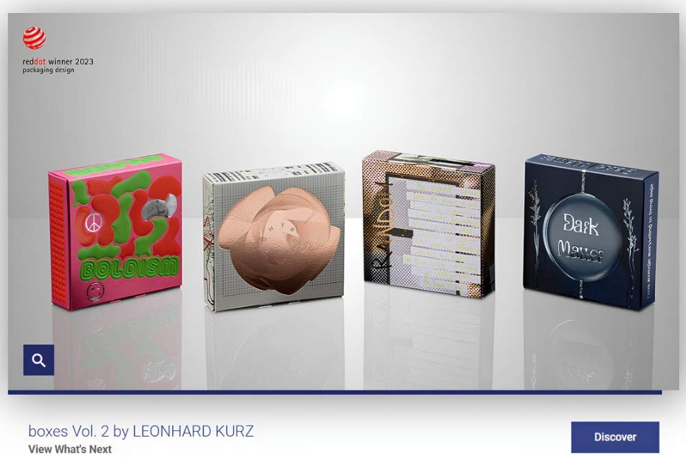 KURZ 2022 Box Next to Box collection with luxury packaging samples and design catalogue